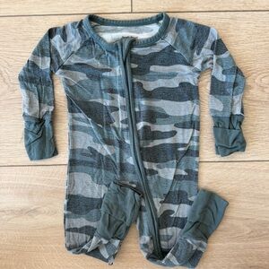 Little Sleepies Vintage Camo Zippy, 0-3M